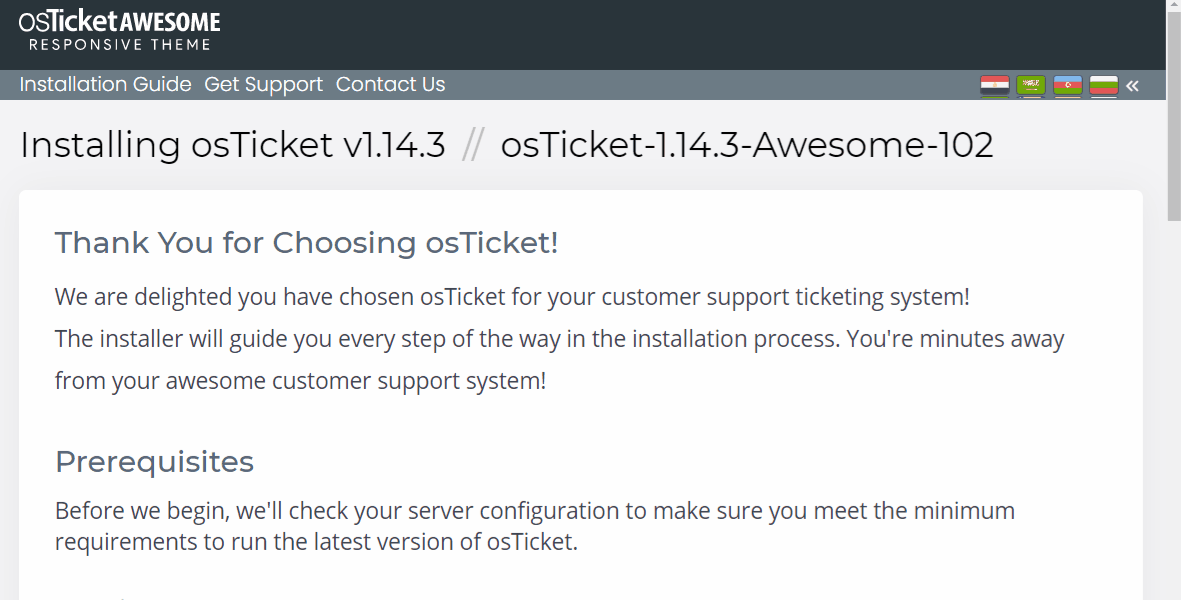 Web installer for directory installation