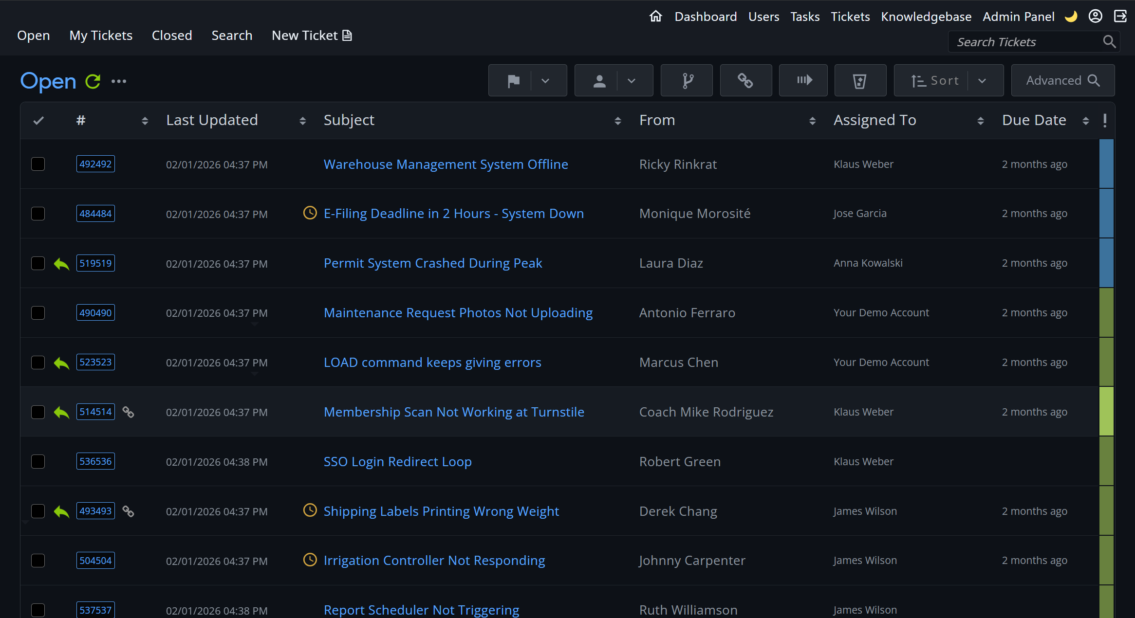 osTicket Awesome dark mode