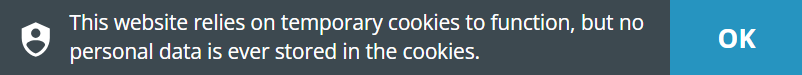 GDPR cookie consent banner